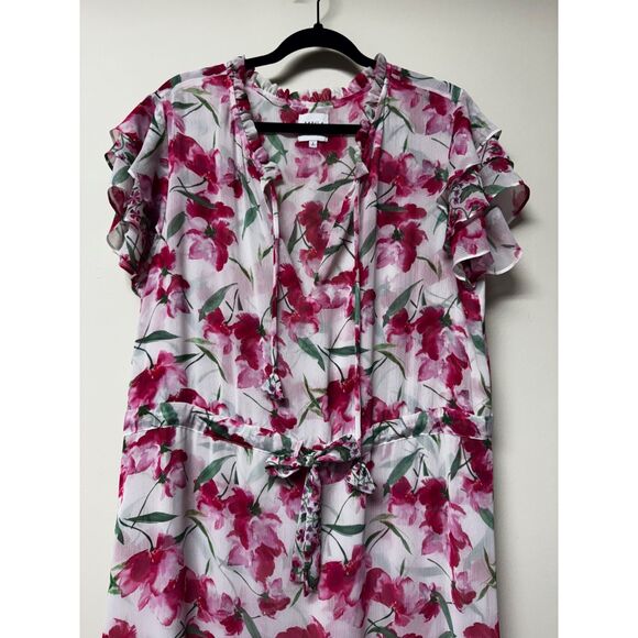 MISA LOS ANGELES Nika Floral Printed Midi Dress, Sz L - Picture 4 of 13